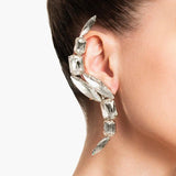 Stonefans Crystal Ear Clips No Piercing Earrings Ear Cuff Wedding Jewelry