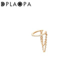 925 Silver PAVEE CUFF Charm Piercing No Piercing Clips Fine Jewelry