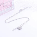 925 Sterling Silver Daisy Blossom Flower Necklace Women Boho Jewelry