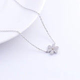 925 Sterling Silver Daisy Blossom Flower Necklace Women Boho Jewelry