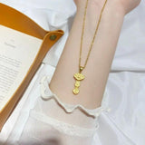 Vintage RUYI 24KT Necklace Hot Woman Girl Bride Mother Birthday Wedding Gift