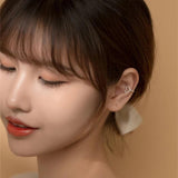 925 Sterling Silver Heart Shape Ear Cuffs