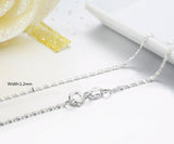 925 Silver Snake Chain Necklace 18in Jewelry for Women Girls