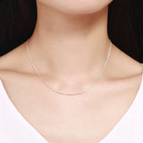 925 Silver Snake Chain Necklace 18in Jewelry for Women Girls