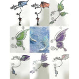 Dragon Wings Ear Cuff Earring Elf Ear Clip Women Punk Fairy