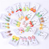 Cartoons Ear Clip For Kids No Piercing Earrings