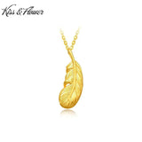 NK19 Feather 24KT Pendant Necklaces Gift