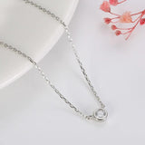 925 Silver CZ Zircon Necklace for Women Wedding Engagement
