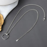 925 Silver Pendant Necklace - QueenKiss NC662 Fine Jewelry