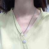 925 Silver Pendant Necklace - QueenKiss NC662 Fine Jewelry