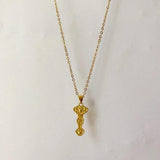 NK217 RUYI 24KT Necklace Vintage Fine Jewelry Woman Girl Bride