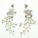 20 Styles Pearl Women Leaf Wedding Earrings Bridal Head Jewelry Decoration