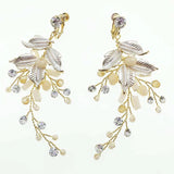 20 Styles Pearl Women Leaf Wedding Earrings Bridal Head Jewelry Decoration