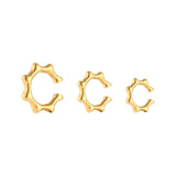 3pcs Stainless Steel Women's Ear Cuffs Clip-On Earrings Set