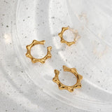 3pcs Stainless Steel Women's Ear Cuffs Clip-On Earrings Set
