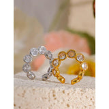 Sterling Silver Cubic Zirconia Earrings Clip-on Ear Bones Jewelry Gift