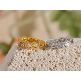 Sterling Silver Cubic Zirconia Earrings Clip-on Ear Bones Jewelry Gift