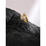 Sterling Silver 925 Zircon Clip on Earrings for Women