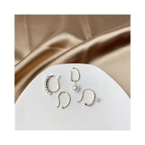 Korea Pearl Geometric Ear Clips Women's Cold Wind High Quality