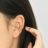 925 Silver 30 Geometric Ear Cuff Piercing Earring