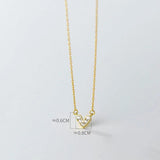 Silver Heart Pendant Necklace for Women 925 Silver Chain Choker