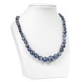 Round Aquamarine 6-14mm Necklace 18inch