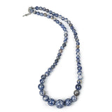 Round Aquamarine 6-14mm Necklace 18inch