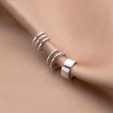MloveAcc 925 Silver 2/3 Layers Ear Cuff Clip Earrings