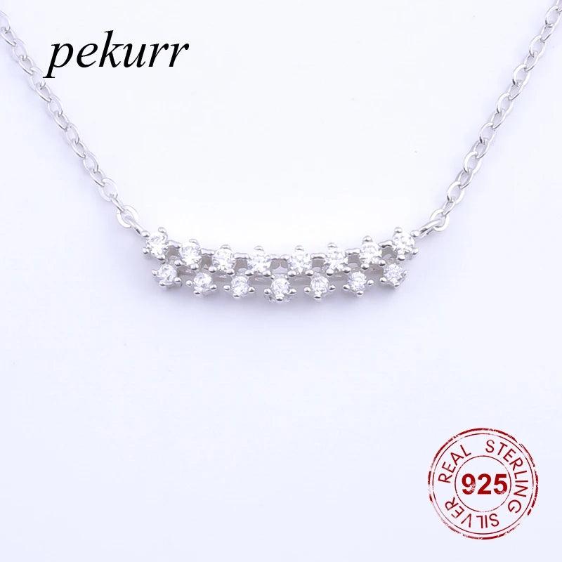 925 Silver 15 CZ Star Necklaces For Women Boho