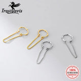Trustdavis 925 Silver Chain Clip Earrings Ear Cuff Wedding Jewelry