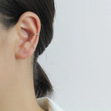 Trustdavis 925 Silver Chain Clip Earrings Ear Cuff Wedding Jewelry
