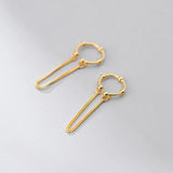 Trustdavis 925 Silver Chain Clip Earrings Ear Cuff Wedding Jewelry