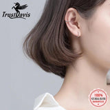 Trusta Minimalist 925 Silver Twist Clip On Earrings Without Piercing