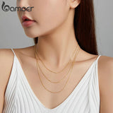 925 Sterling Silver Cable Chain Necklace Pendant for Women