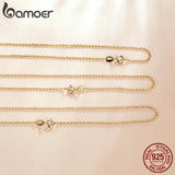 925 Sterling Silver Cable Chain Necklace Pendant for Women