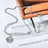 Queenkiss 925 Silver Star Pendant Necklace