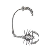 Gun Scorpion Crystal Right Ear Cuff Earrings for Women Exaggerated Personality