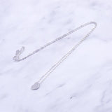925 Silver Zircon Heart Necklace for Women