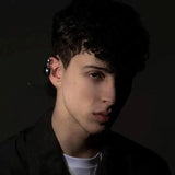 Classic Punk Ball Ear Cuff Clip On Earrings Rock Pea Earings