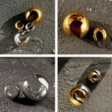 Classic Punk Ball Ear Cuff Clip On Earrings Rock Pea Earings