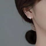 18K Plated CZ Zircon Clip Earrings for Women
