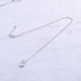 925 Silver Zircon Round Gems & Heart Necklaces For Women