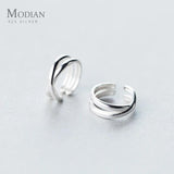 925 Sterling Silver Prevent Allergy Charm Clip Earrings