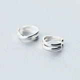 925 Sterling Silver Prevent Allergy Charm Clip Earrings