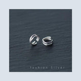925 Sterling Silver Prevent Allergy Charm Clip Earrings