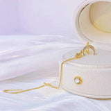 JUWANG Star Moon Goddess 14K Earring for Women