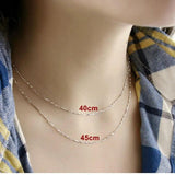 Sterling Silver Classic Twisted Chain Necklace AJC005