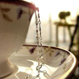 Sterling Silver Classic Twisted Chain Necklace AJC005