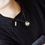 Handmade Hetian Chalcedony Gourd Pendant Necklace