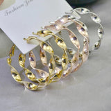 Circle Hoop Earrings Non Pierced Clip-on for Women